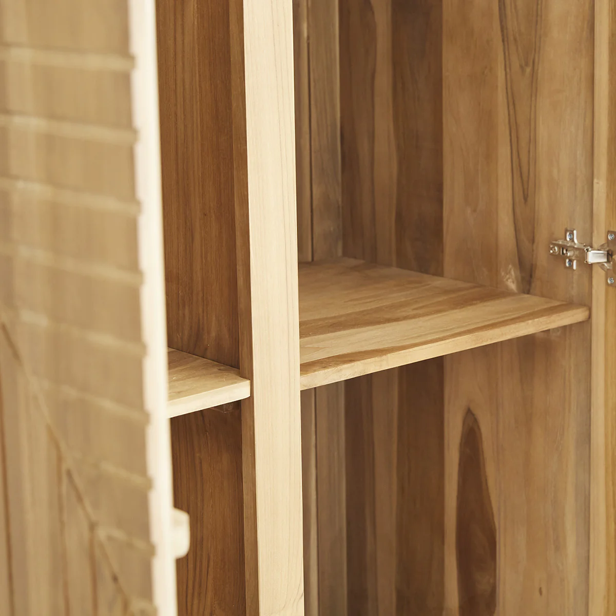 Armadio in teak massello 100 cm - Image 5