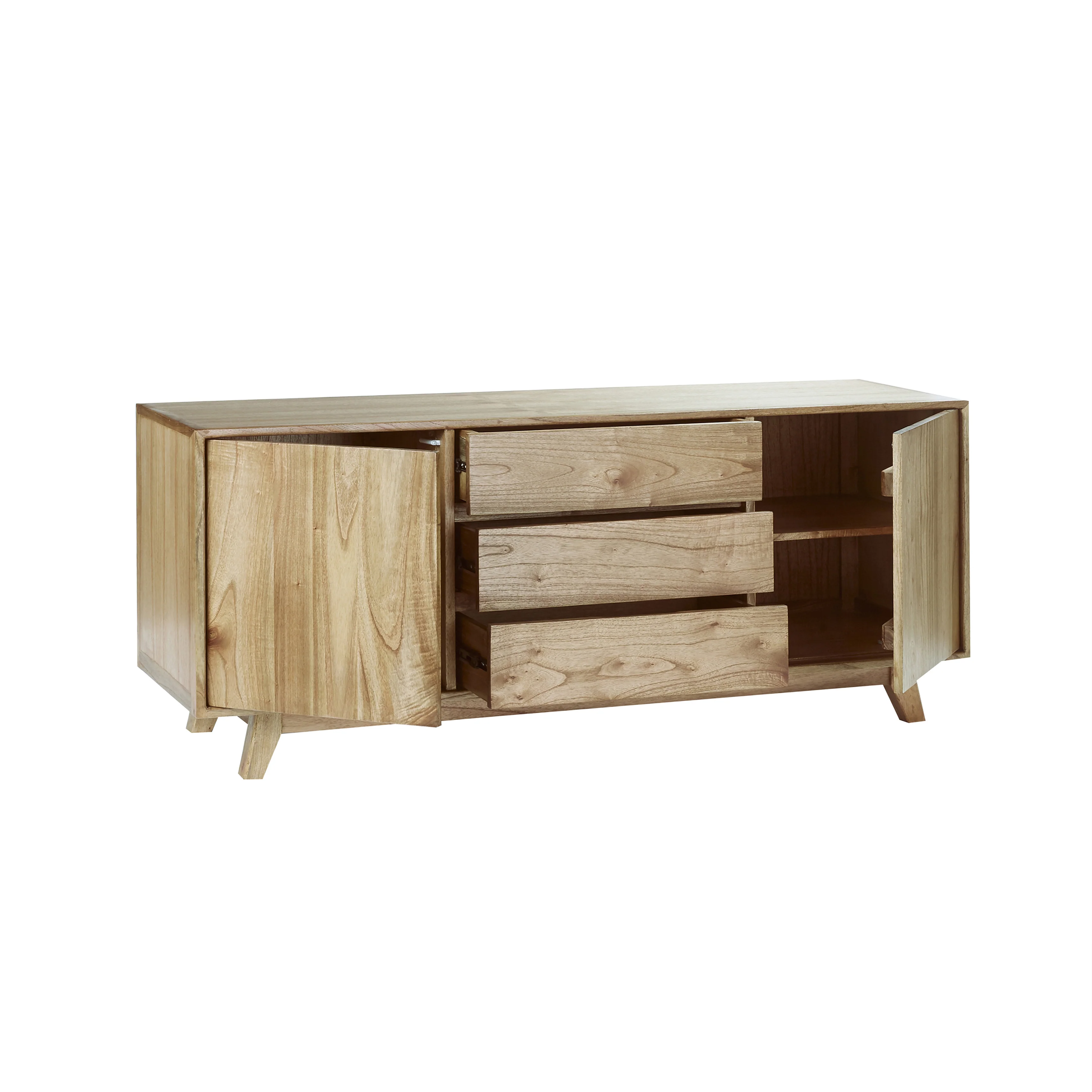 Cassettiera in legno mindi 160 cm - Image 3