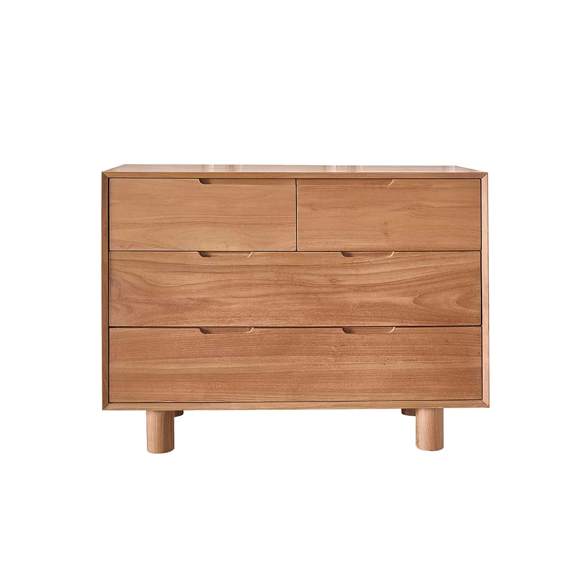 Cassettiera in teak massello 110 cm - Image 2