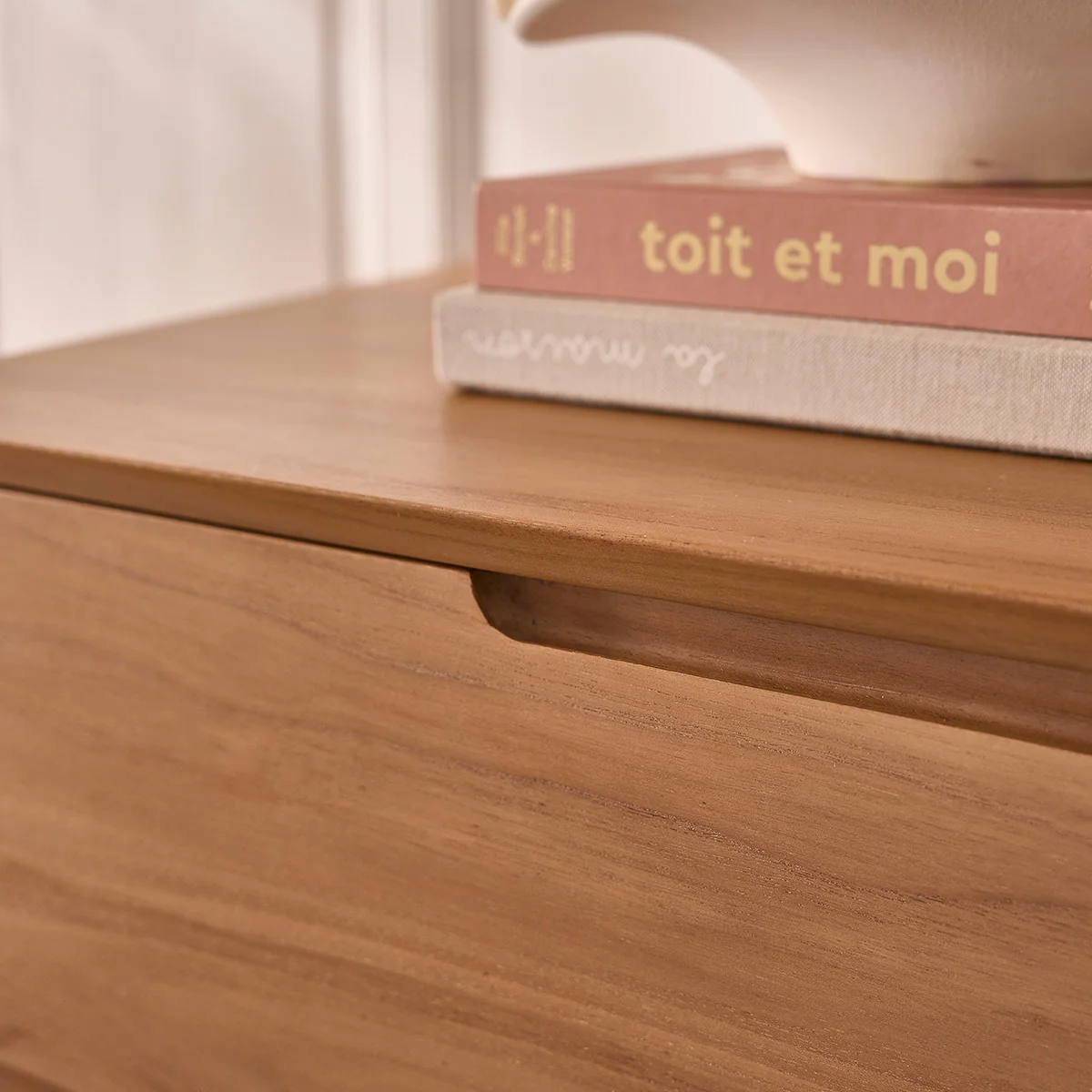 Cassettiera in teak massello 110 cm - Image 5