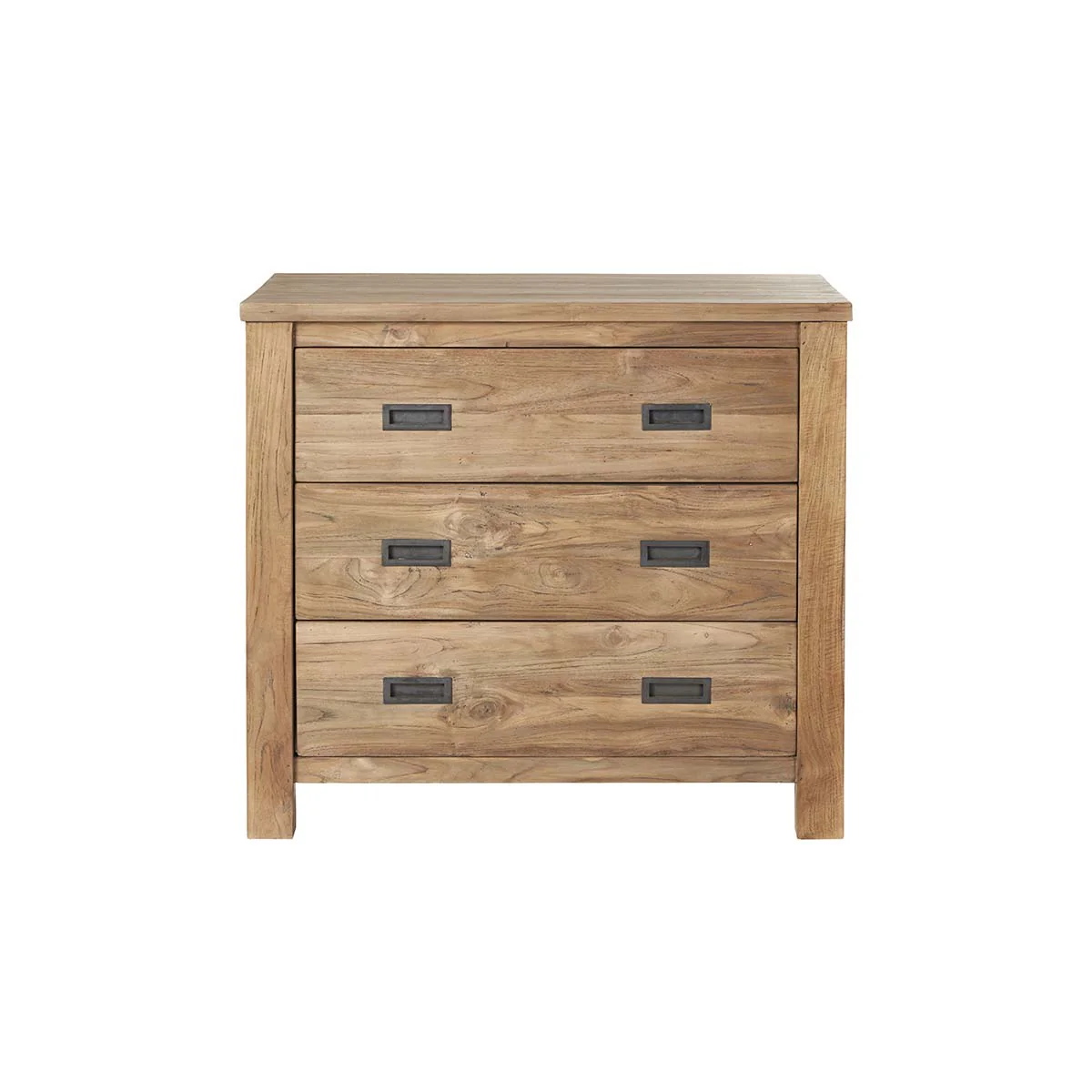 Cassettiera in teak massello riciclato 90 cm - Image 2