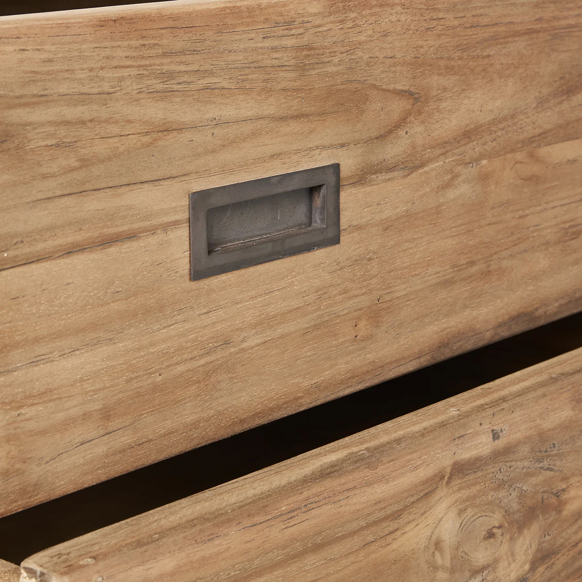 Cassettiera in teak massello riciclato 90 cm - Image 4