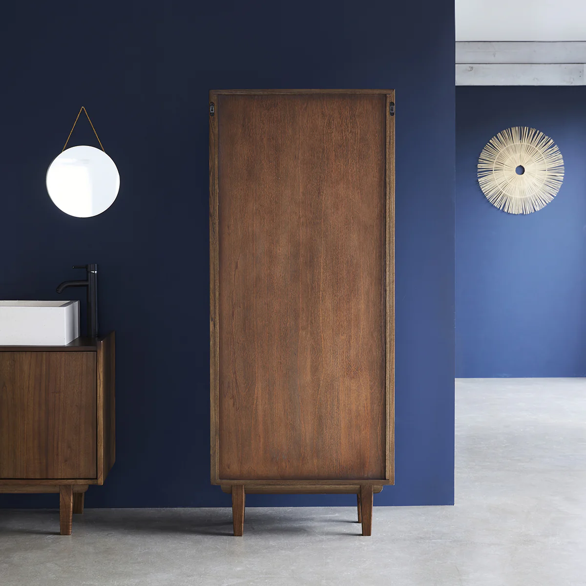 Colonna da bagno doppia in mindi massello 170 cm - Image 5