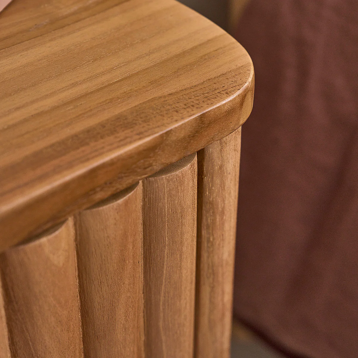 Comodino sospeso in legno teak 45 cm - Image 5