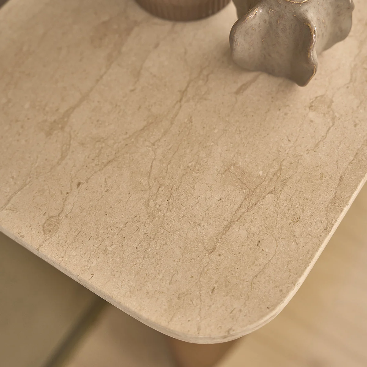 Consolle in teak massello e marmo 120 cm - Image 6