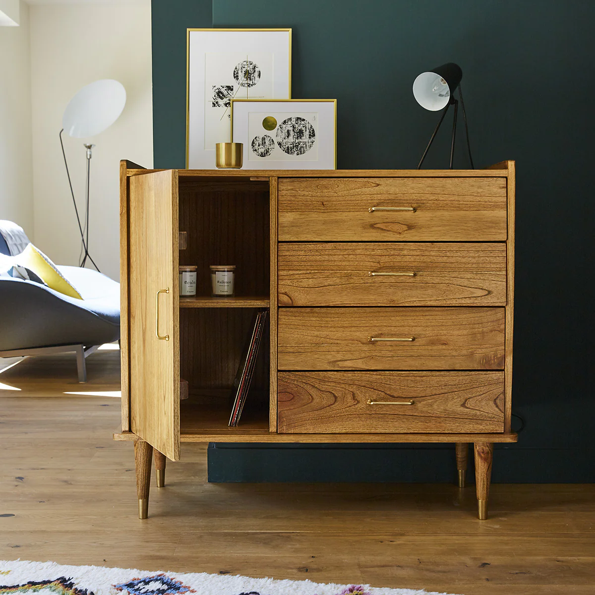 Credenza in mindi massello 105 cm - Image 4