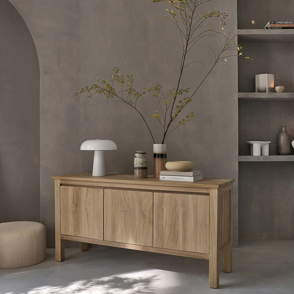 Credenza in teak massello 150 cm - Image 3