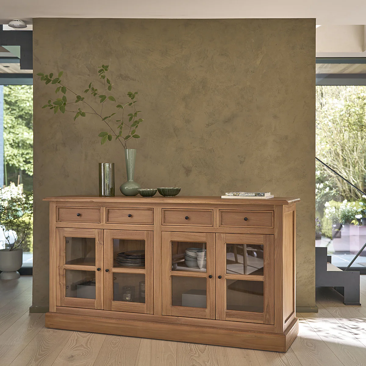 Credenza in teak massello 160 cm - Image 3