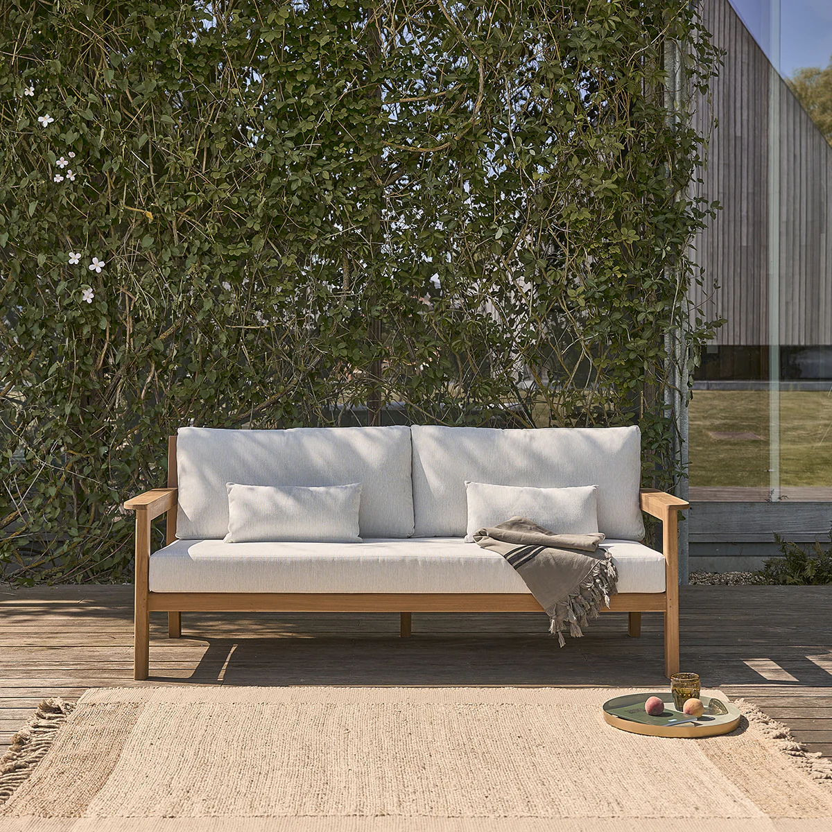 Divano da giardino in teak massello - Image 3
