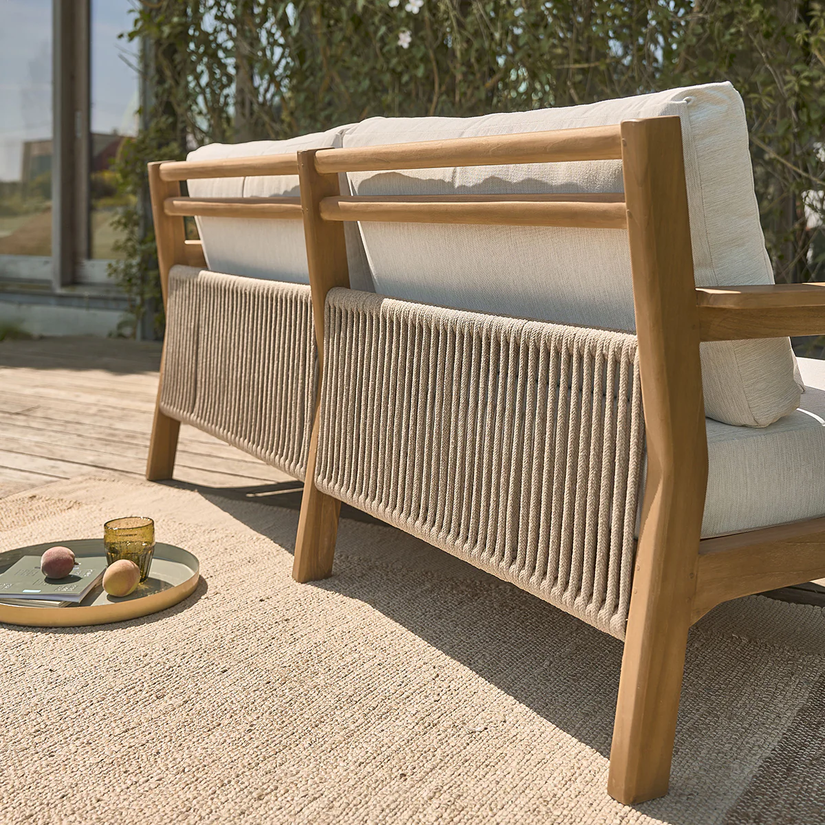 Divano da giardino in teak massello - Image 6