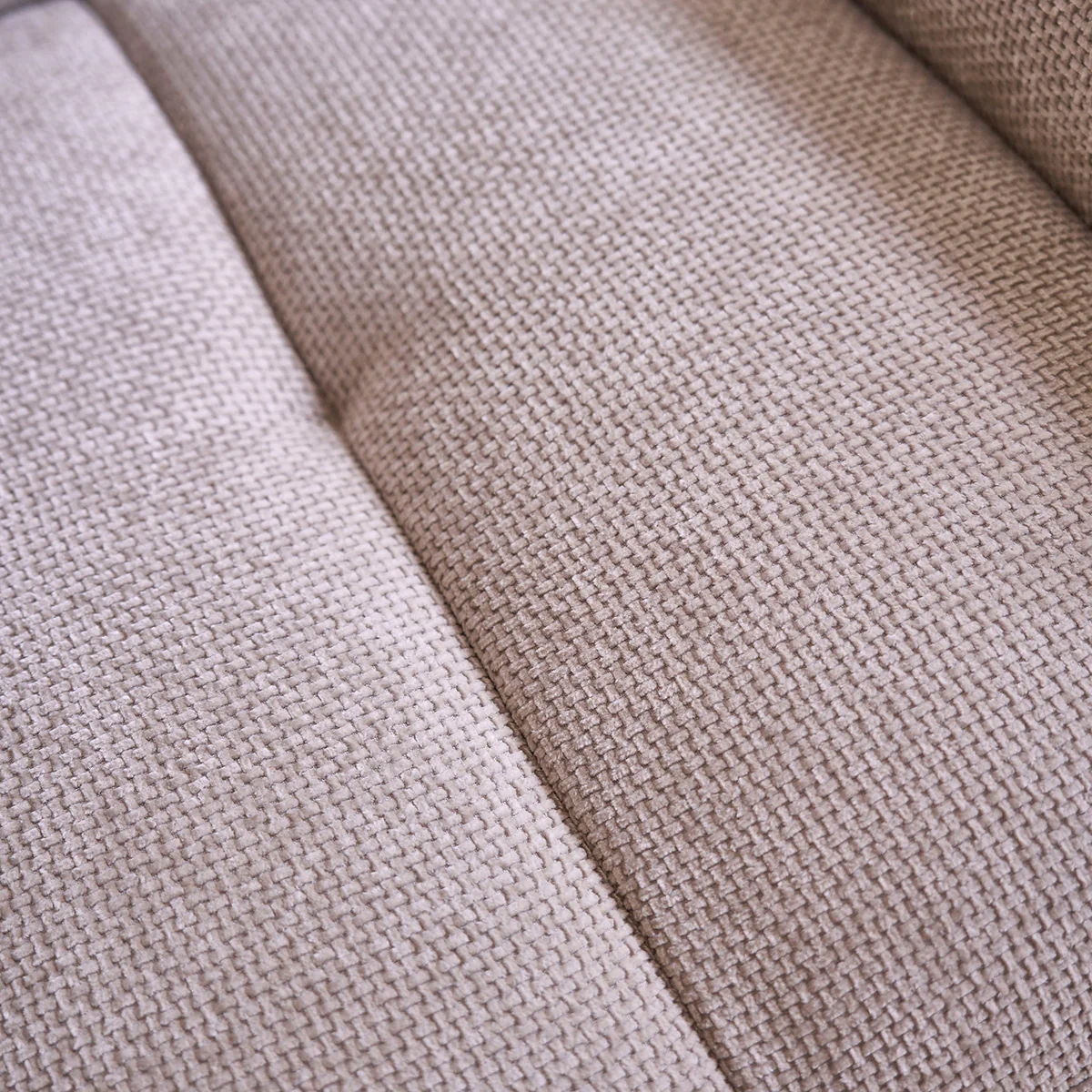 Divano dritto a 4 posti in velluto intrecciato beige - Image 7