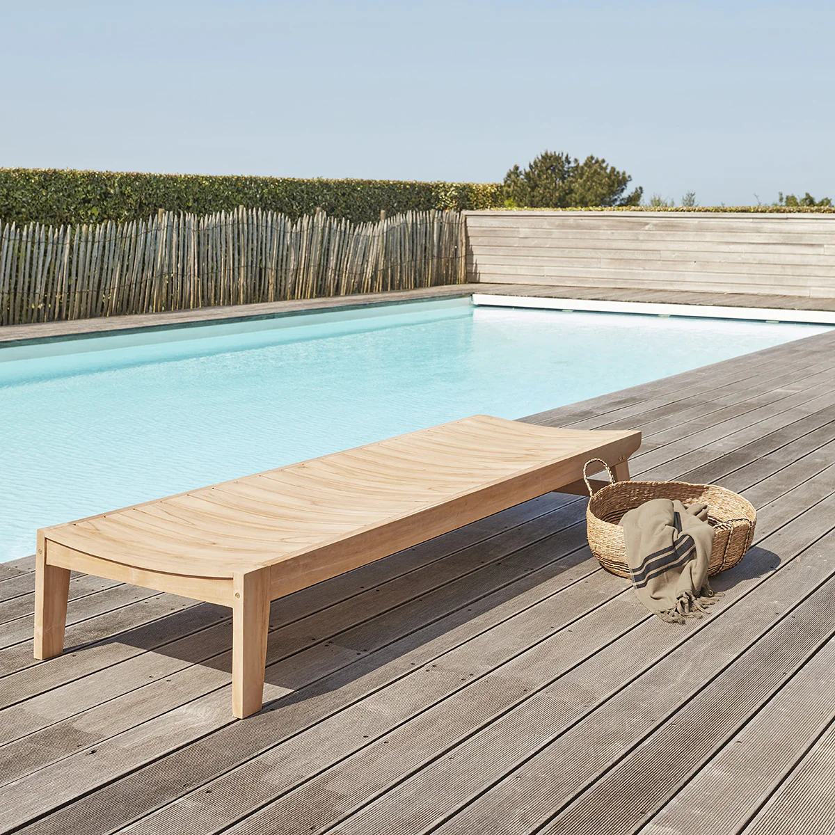 Lettino in teak massello - Image 3