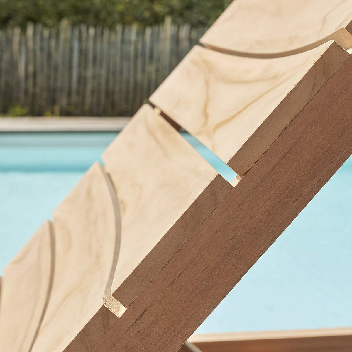 Lettino in teak massello - Image 4