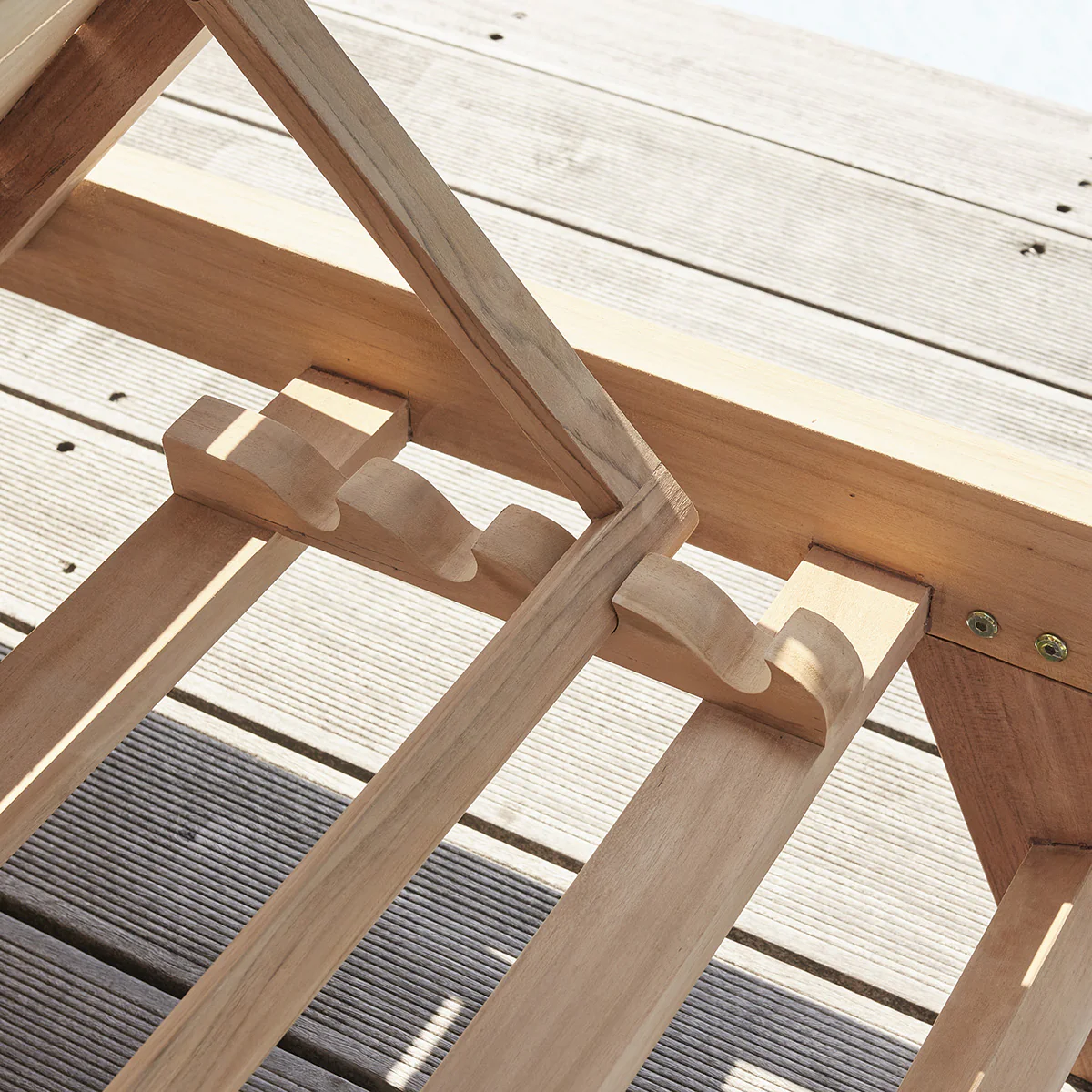 Lettino in teak massello - Image 5