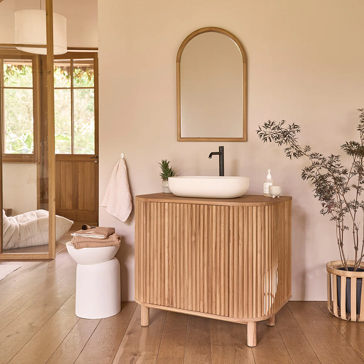 Mobile da 90 cm in teak massello - Image 3