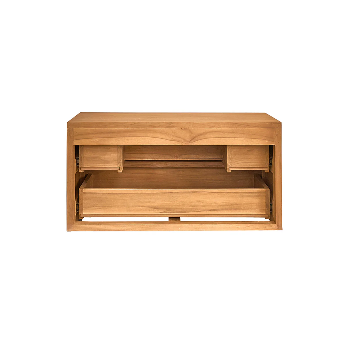 Mobile sottolavabo sospeso in teak massiccio 80 cm - Image 6