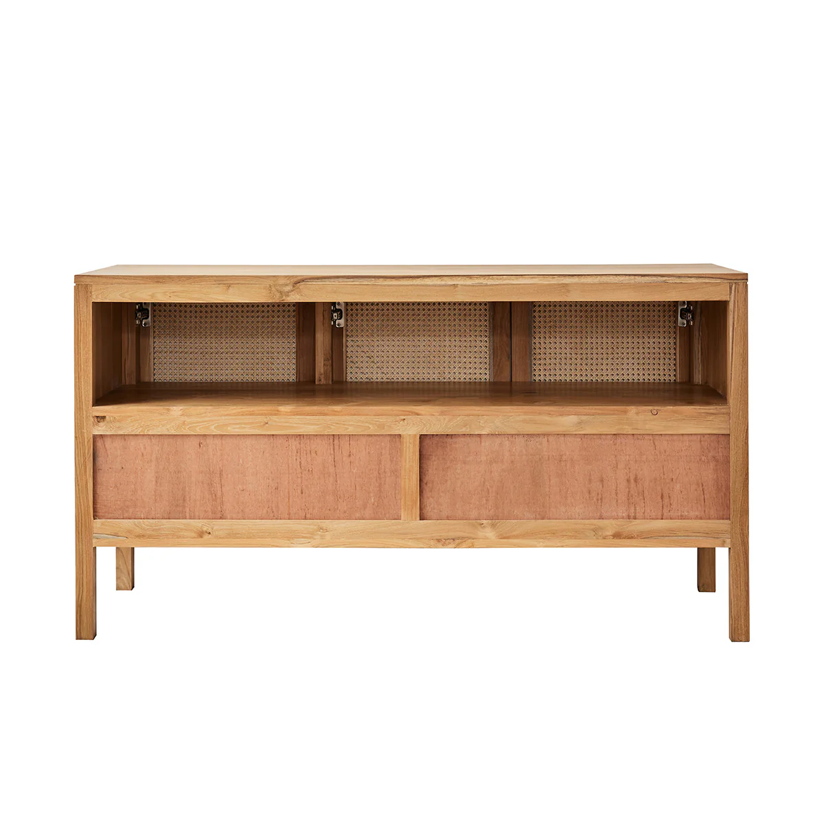 Mobile per lavabo in teak massello e cannage 145 cm - Image 6