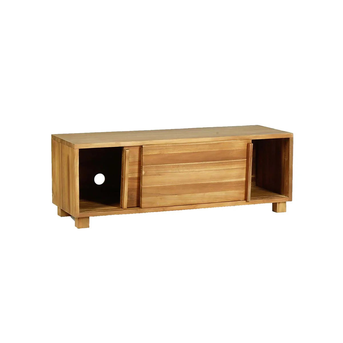Mobile porta TV in teak massello 100 cm - Image 3