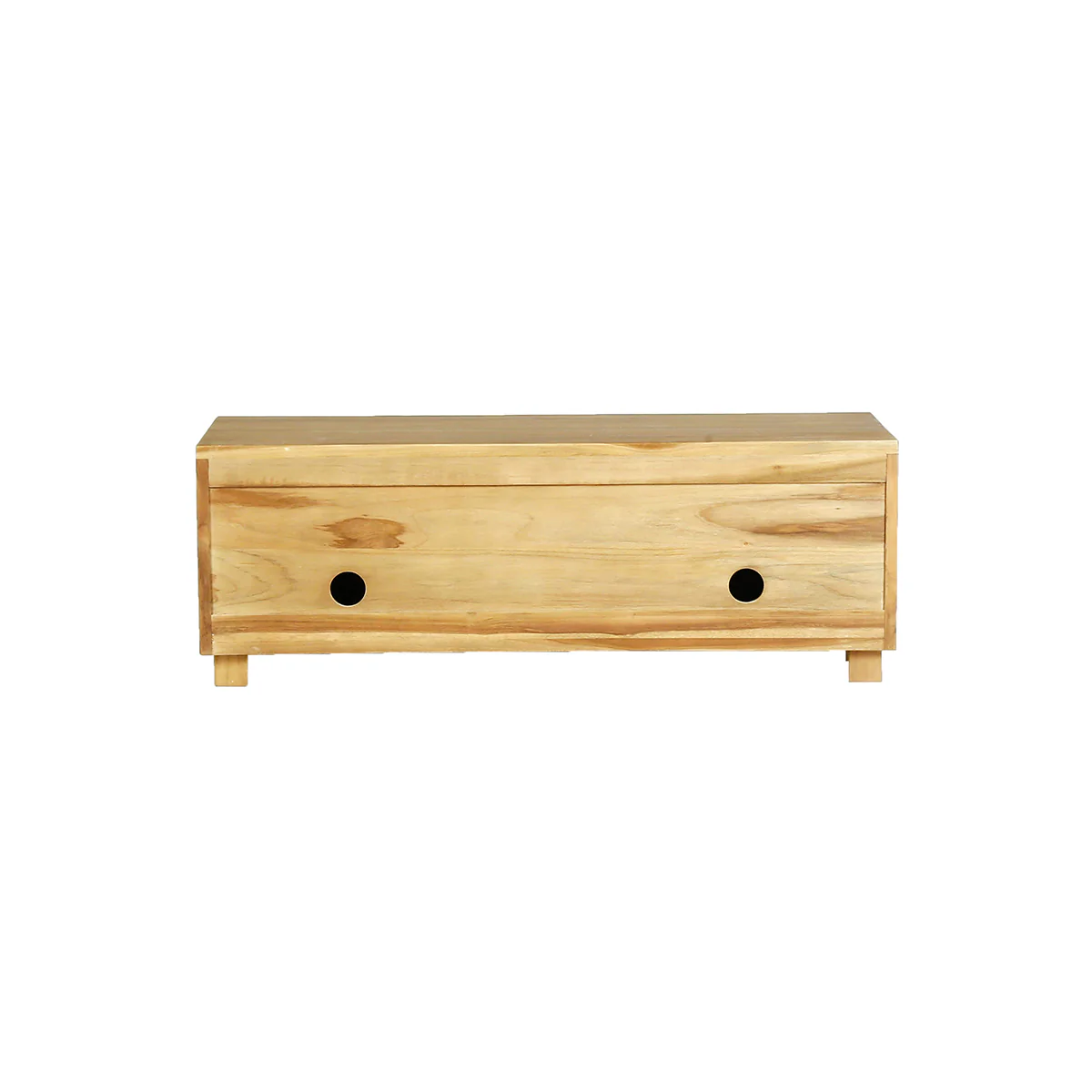 Mobile porta TV in teak massello 100 cm - Image 4