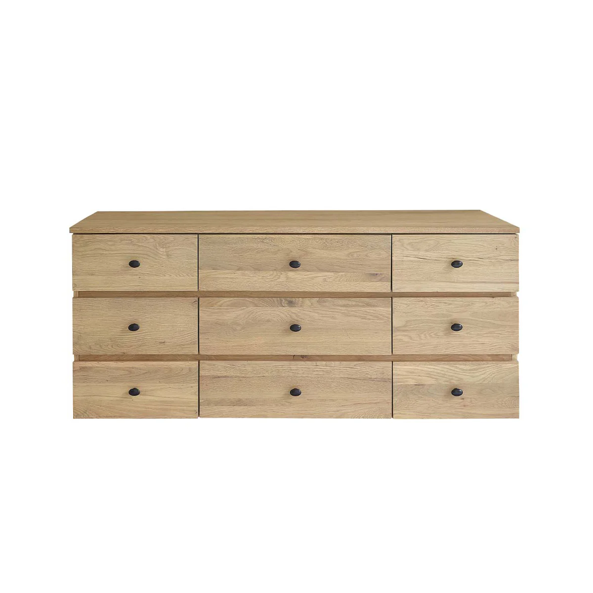 Mobile sottolavabo in rovere massello sospeso 140 cm - Image 2