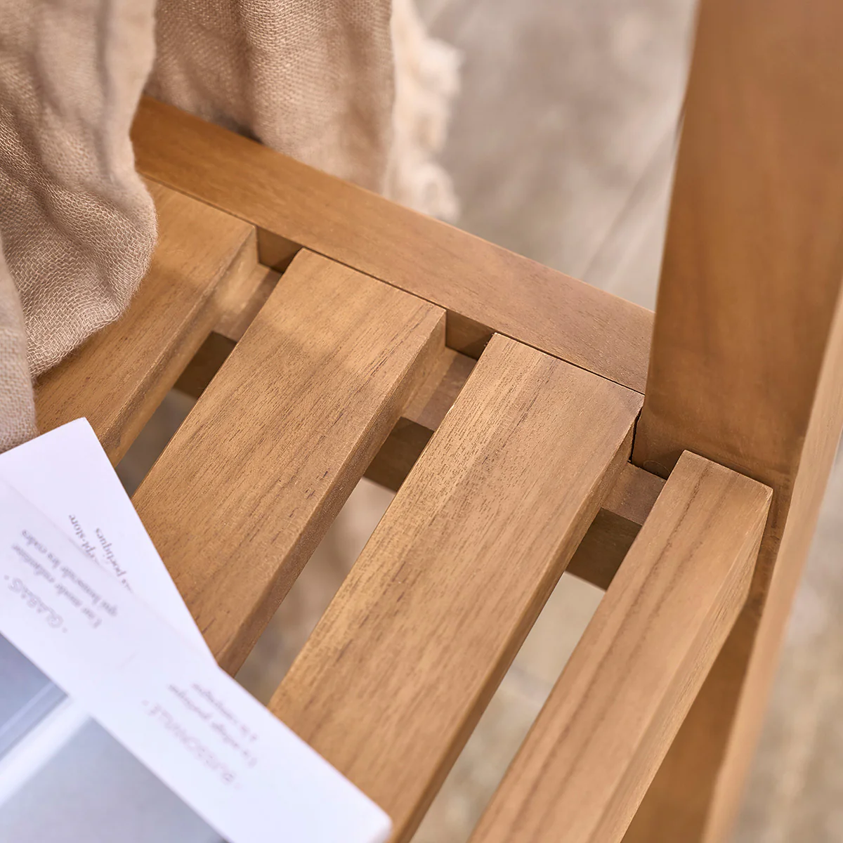 Panchina da giardino in teak massello 160 cm - Image 5