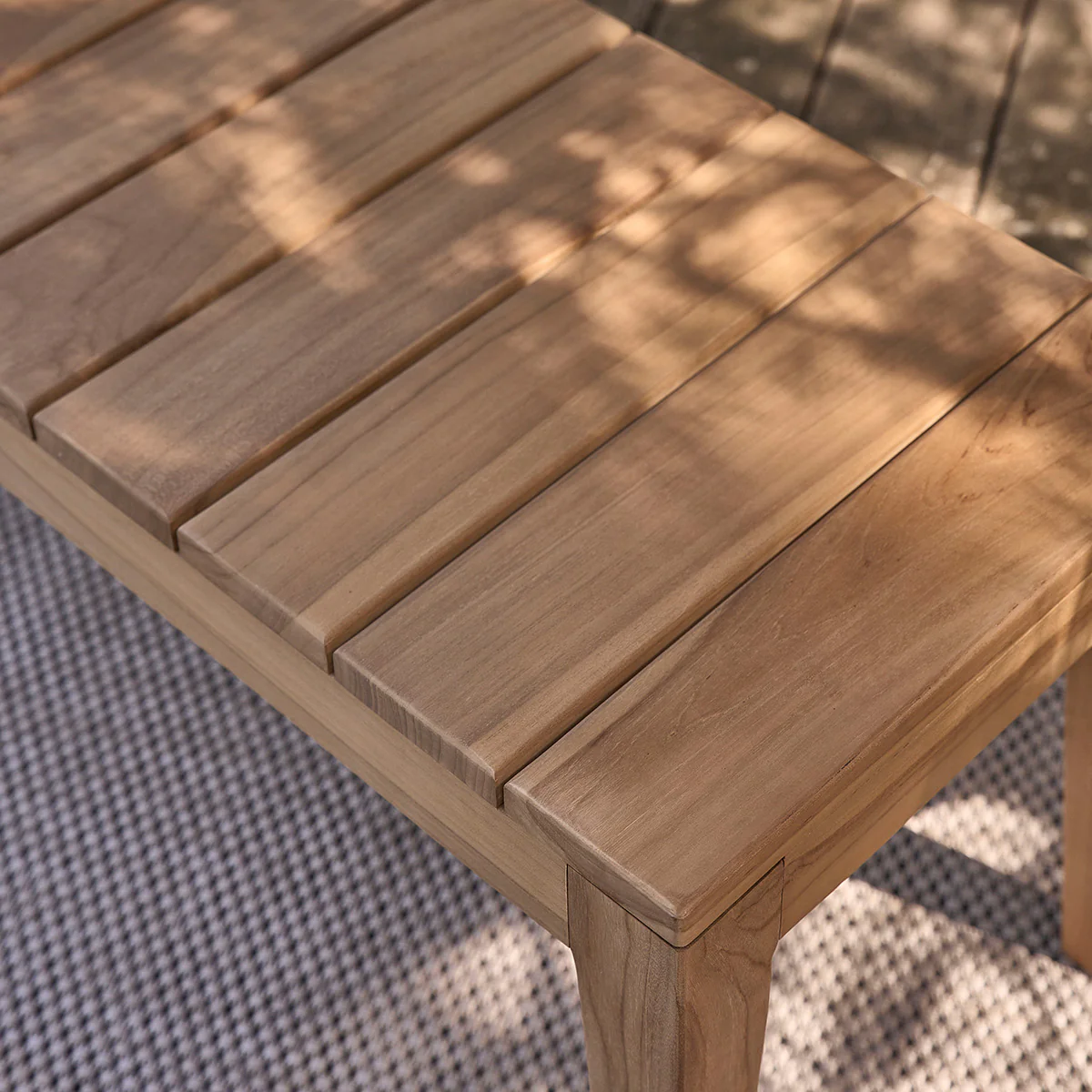 Panchina da giardino in teak massello 180 cm con cuscino - Image 5