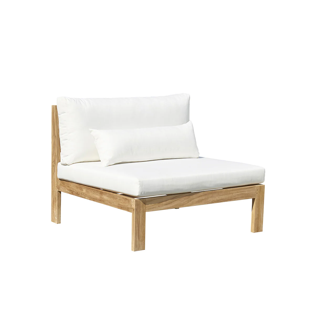Poltrona da giardino in teak massello bianco - Image 2