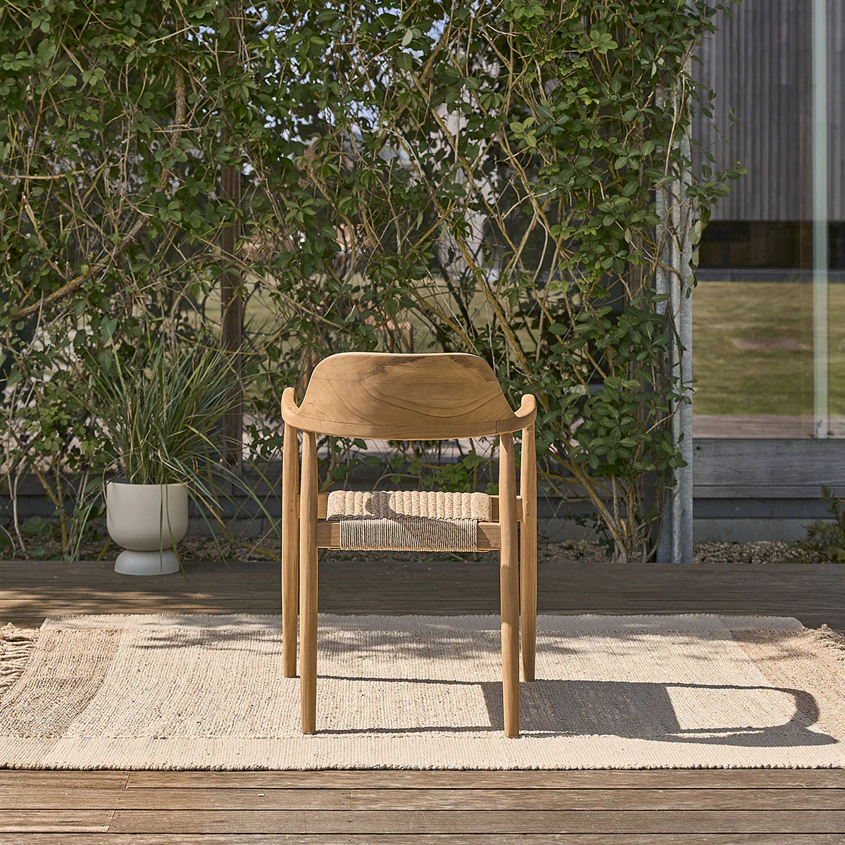 Poltrona da giardino in teak massello e corda (set di 2) - Image 7