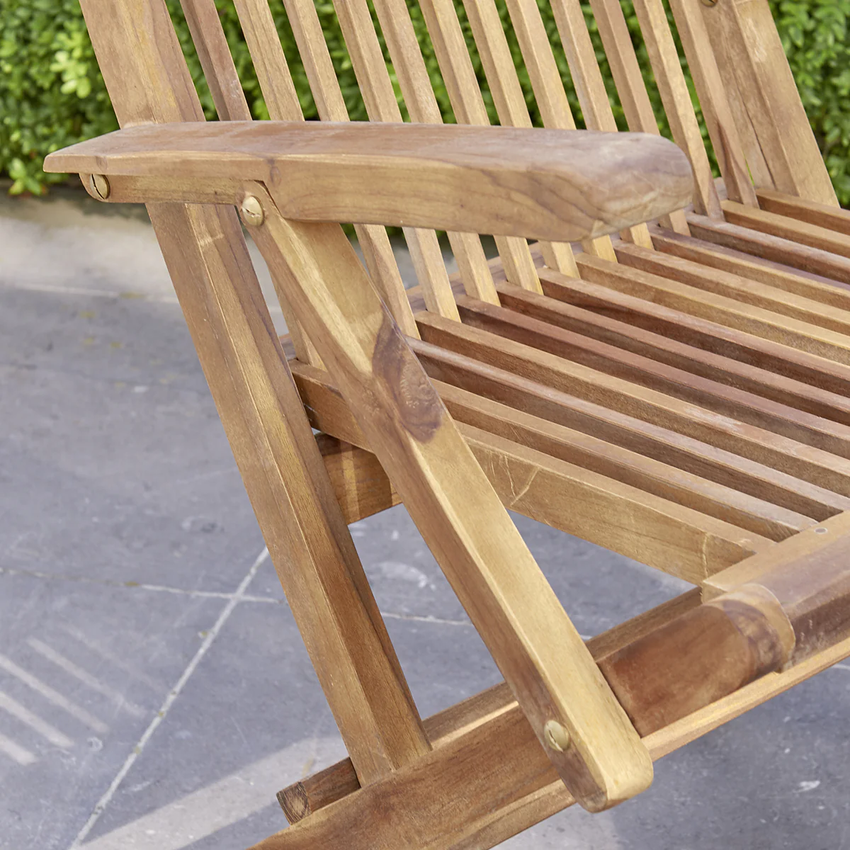 Poltrona da giardino pieghevole in teak massello oliato (set di 2) - Image 5