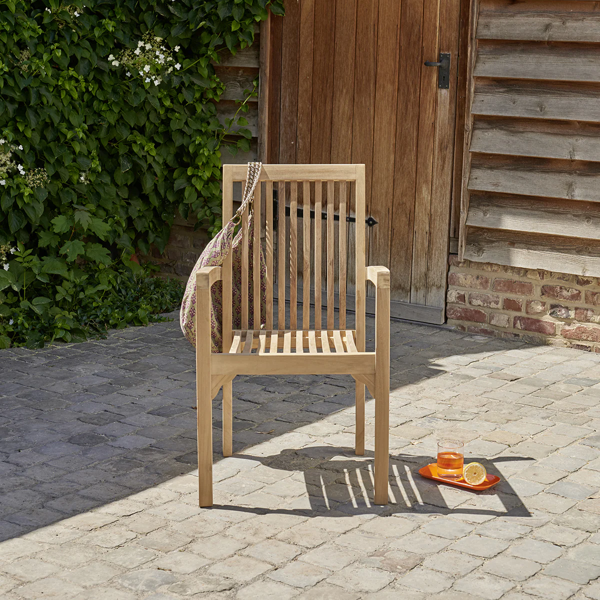 Poltrone da giardino in teak massello impilabili (set di 2) - Image 4