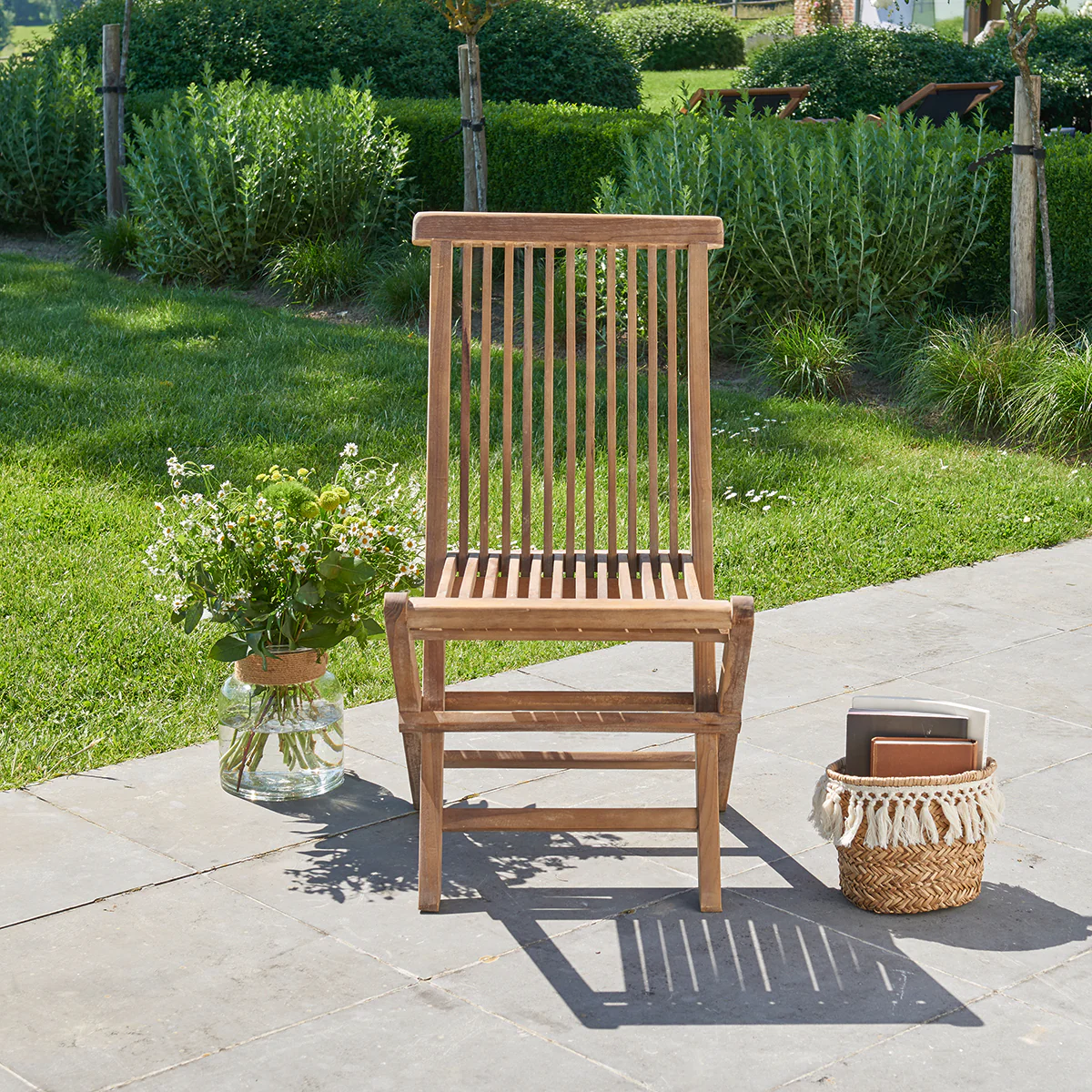 Sedia da giardino pieghevole in teak massello oliato (set di 2) - Image 4
