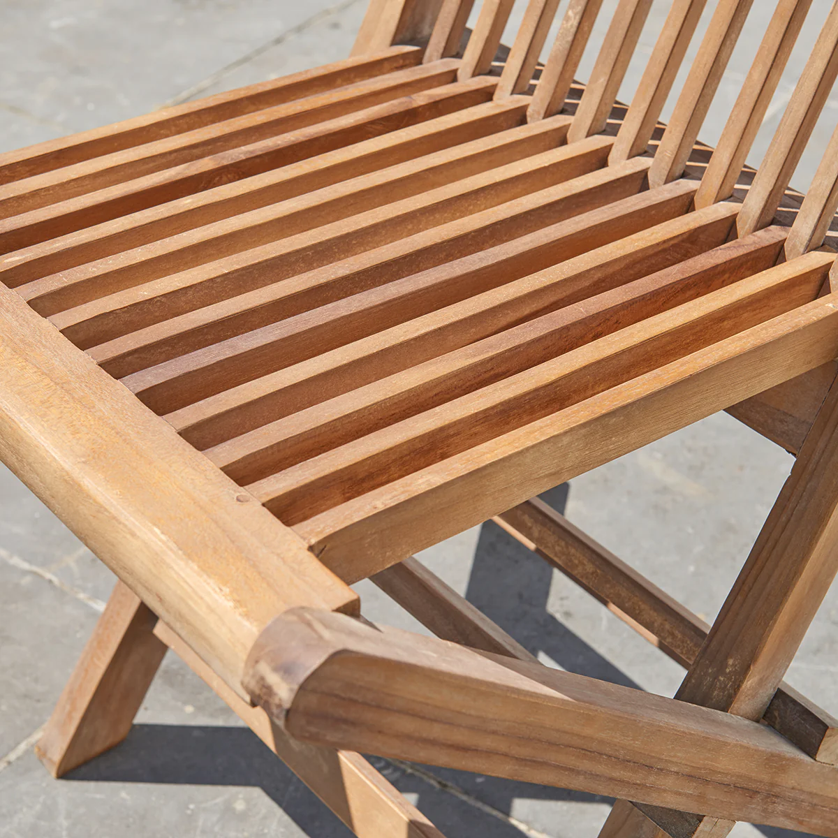 Sedia da giardino pieghevole in teak massello oliato (set di 2) - Image 5