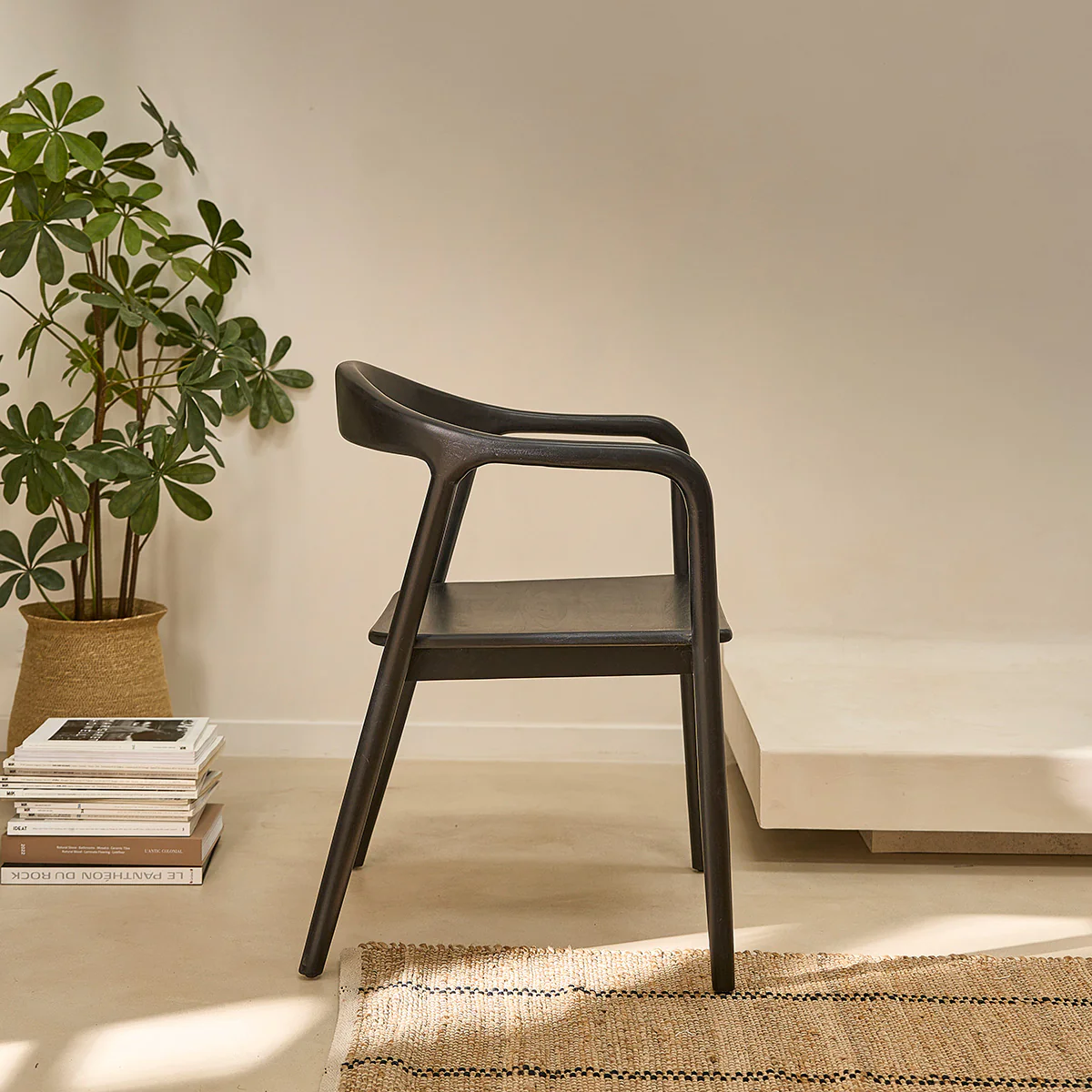 Sedia in teak massello nero - Image 3