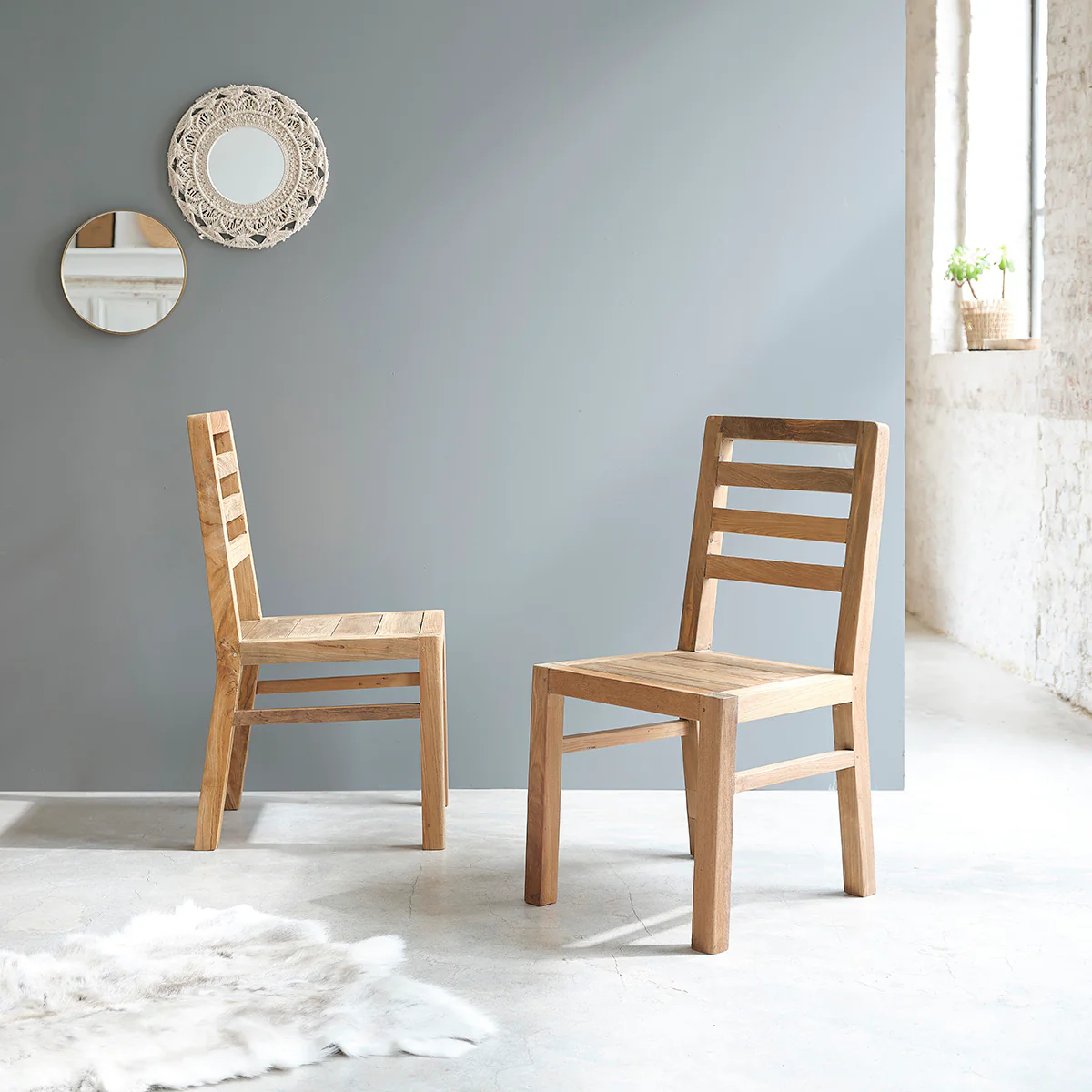 Sedia in teak massello riciclato - Image 5