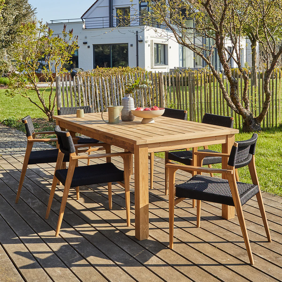 Set di mobili da giardino in teak 6 pers. - Image 3