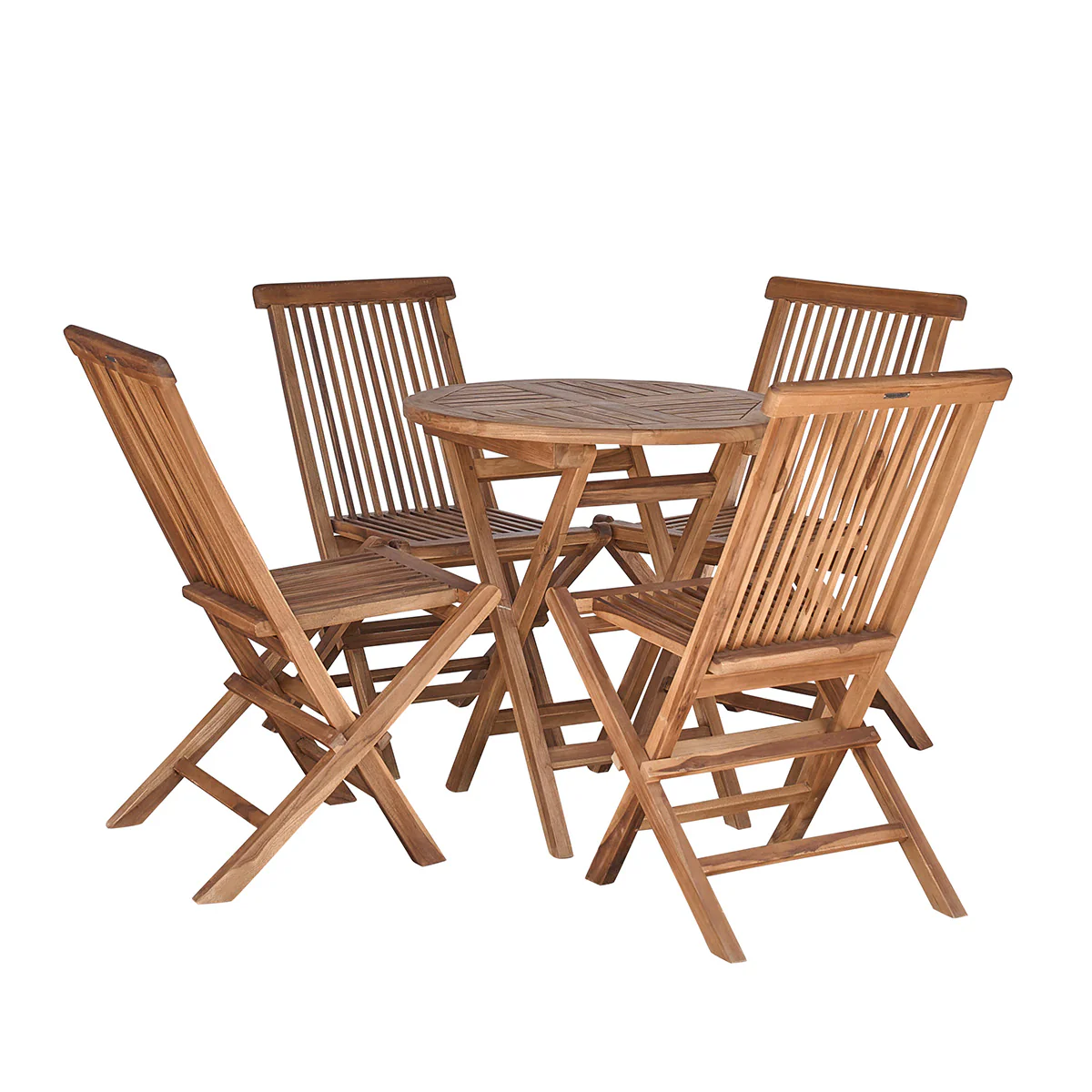 Set di mobili da giardino in teak massello 4 pers. - Image 2