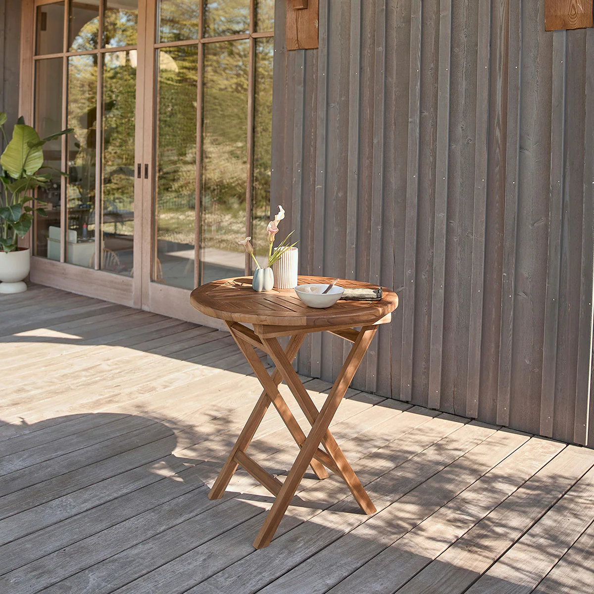Set di mobili da giardino in teak massello 4 pers. - Image 5