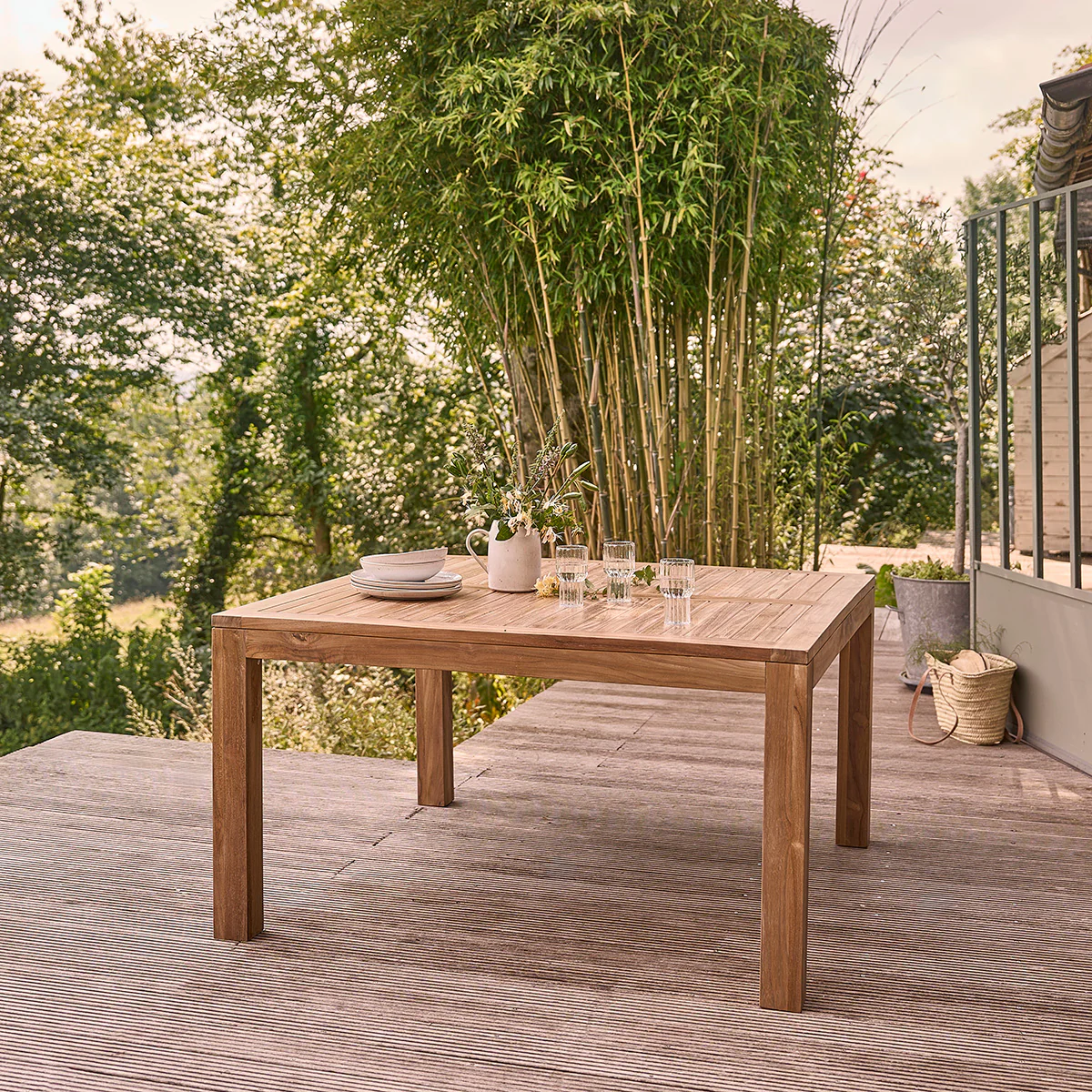 Set di mobili da giardino in teak massello 8 pers. - Image 5