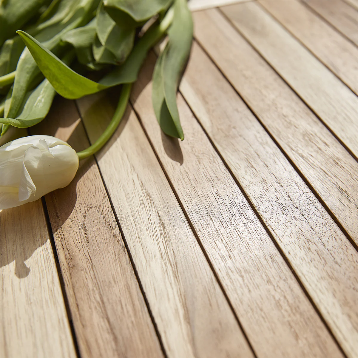 Set di mobili da giardino in teak massello con tavolo allungabile 6 pers. - Image 5