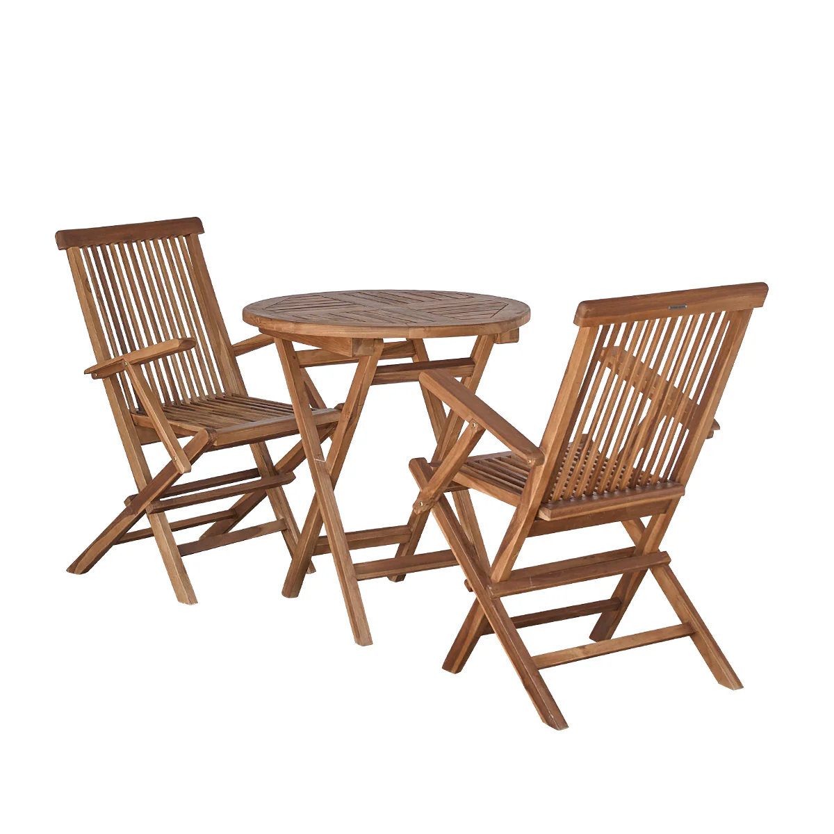 Set di mobili da giardino in teak massello oliato 2/4 pers. - Image 2