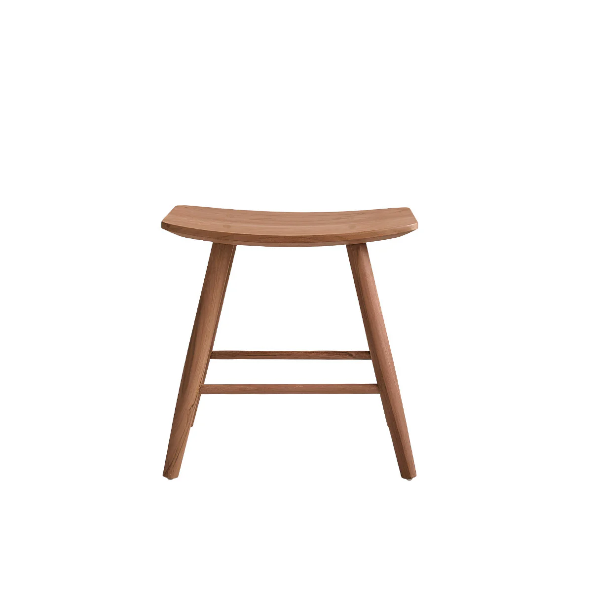 Sgabello da bar in teak massello 45 cm - Image 2