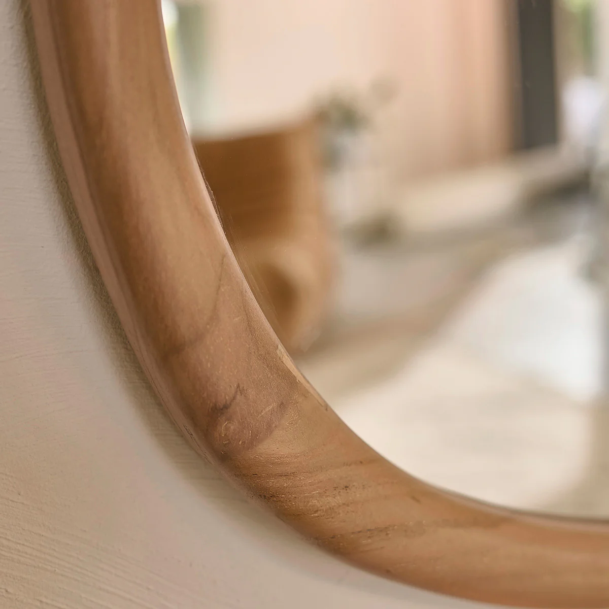 Specchio in teak massello 90x60 cm - Image 4