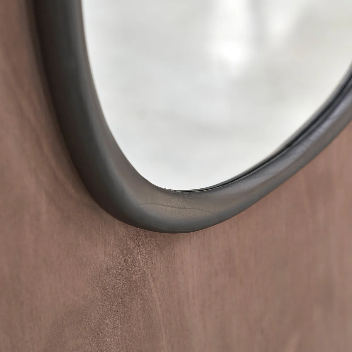Specchio organico in legno di mindi nero 90x60 cm - Image 4