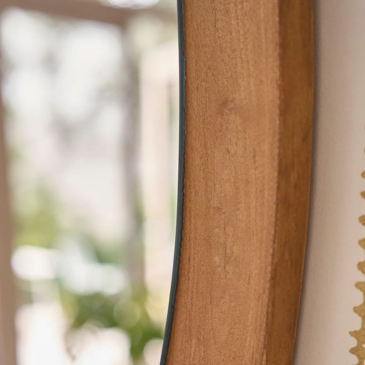 Specchio organico in legno di teak 90x60 cm - Image 3