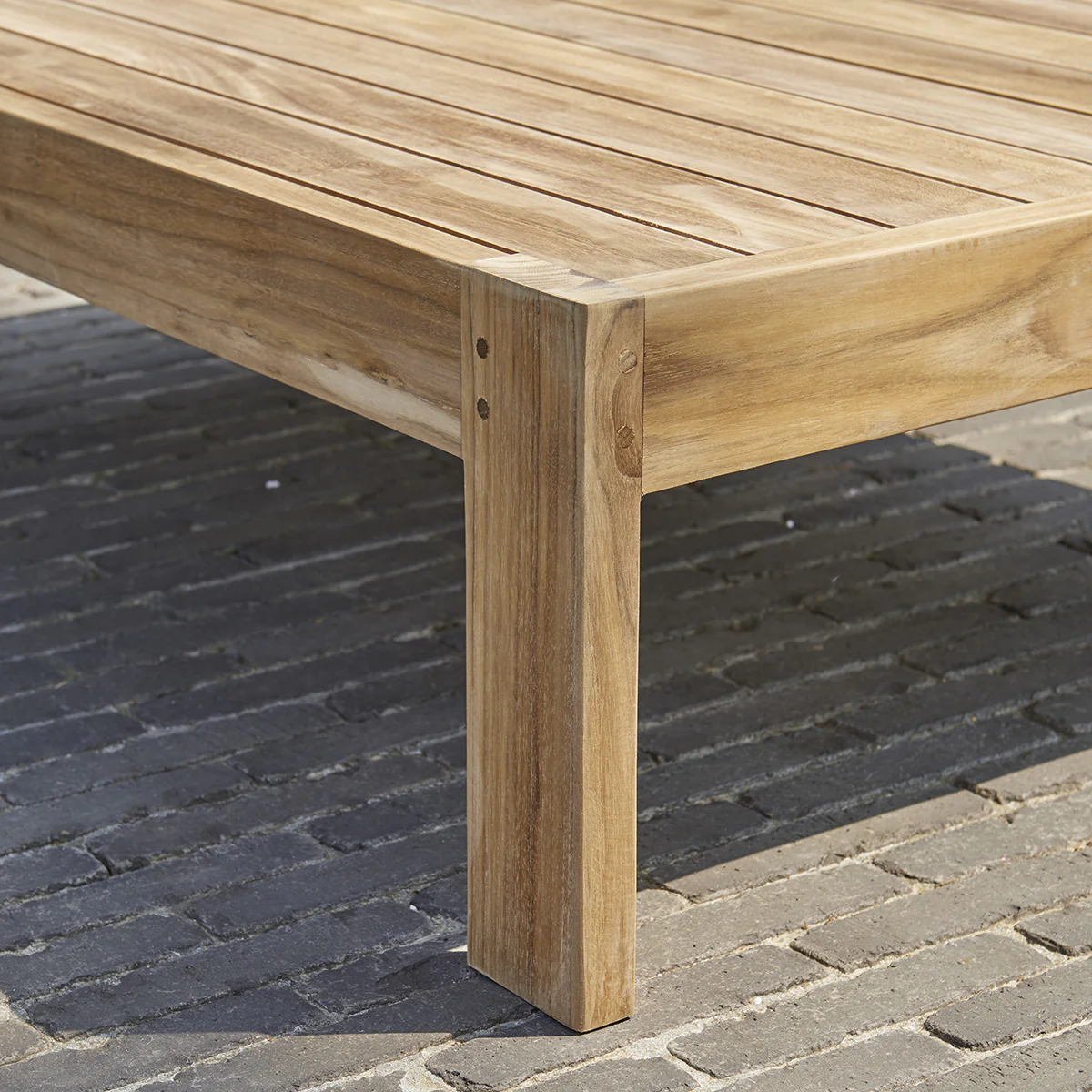 Tavolino da giardino in teak 102 cm - Image 5