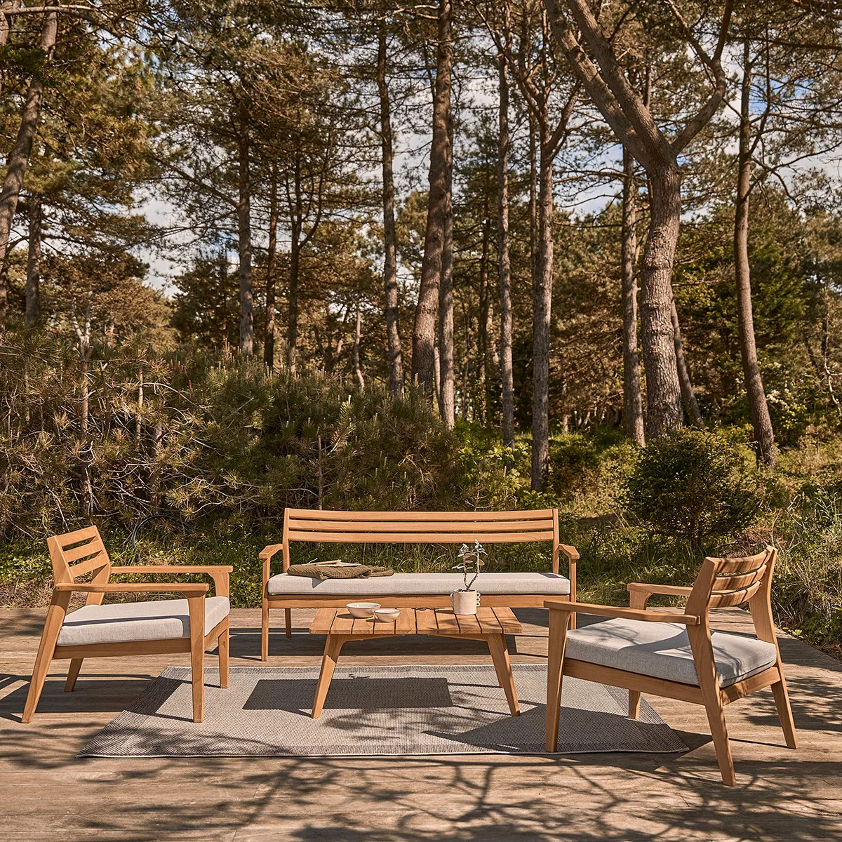 Tavolino da giardino in teak massello - Image 6