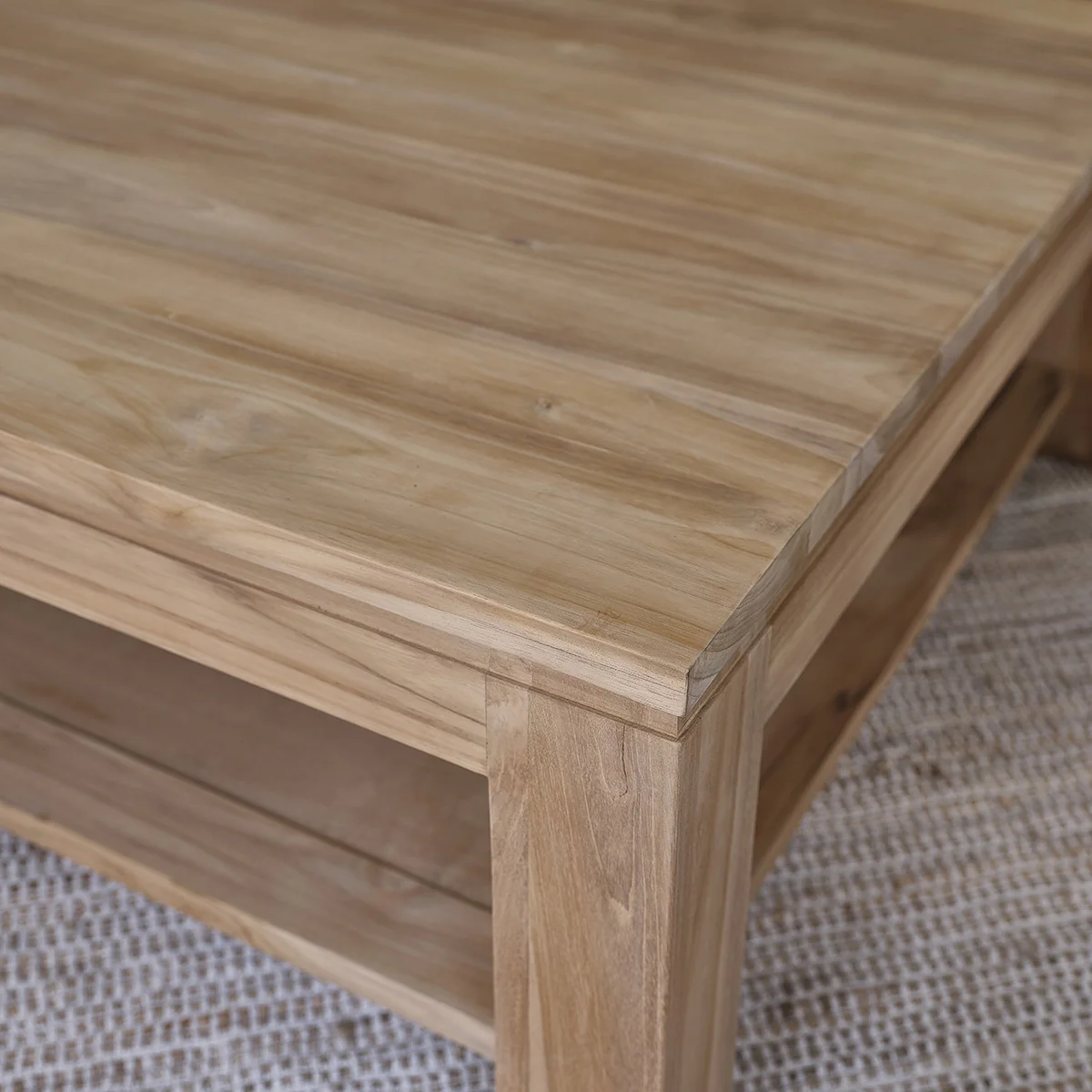 Tavolino in teak massello da 100 cm - Image 5