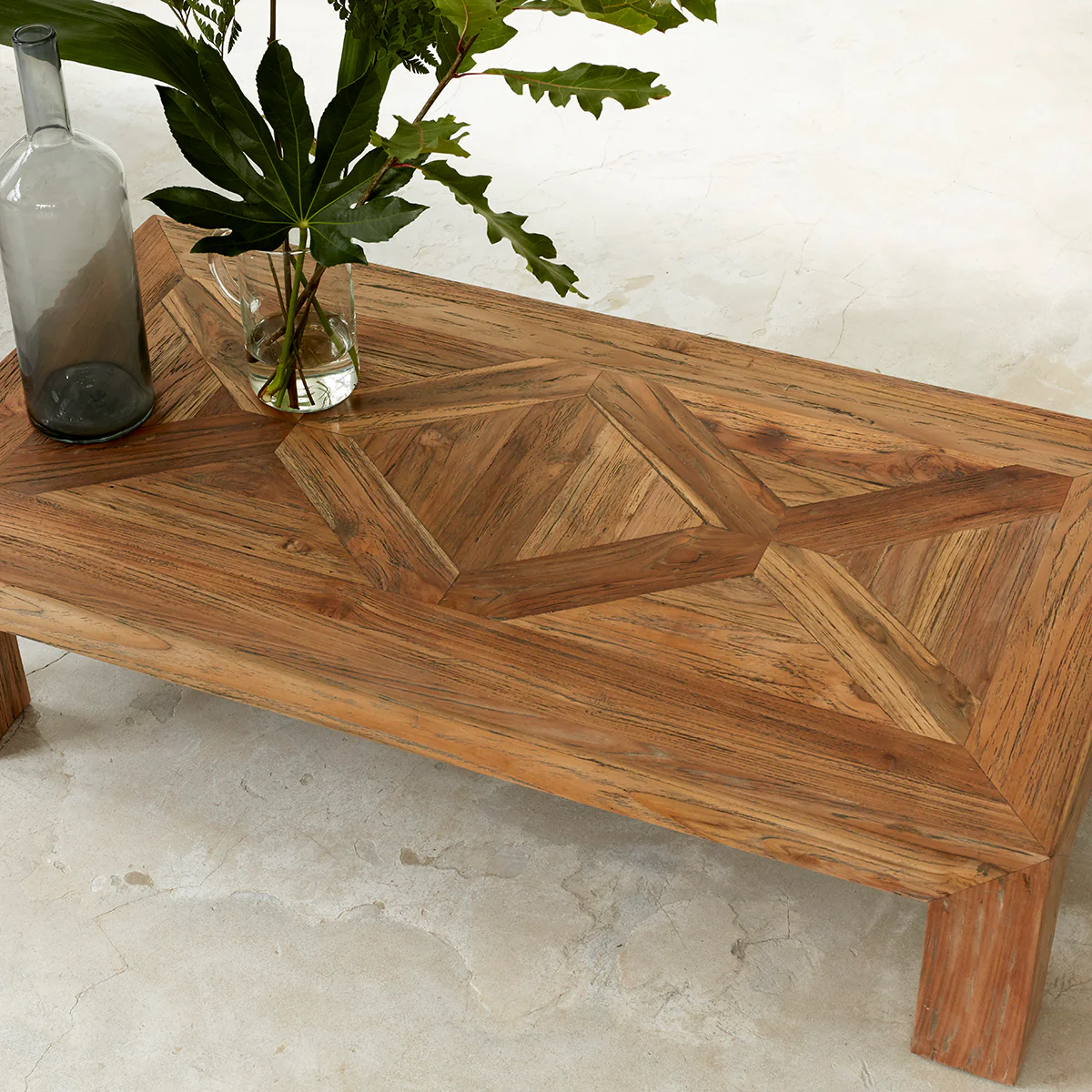 Tavolino in teak massello riciclato 120 cm - Image 4