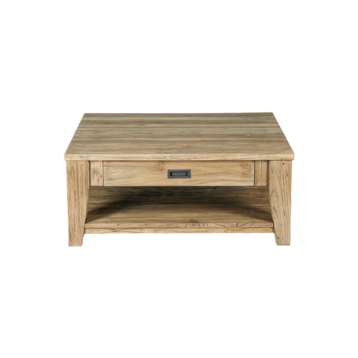 Tavolino in teak massello riciclato 100 cm - Image 2