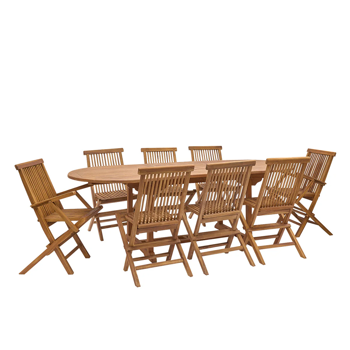 Tavolo da giardino allungabile in teak massello oliato 8/10 pers. - Image 2